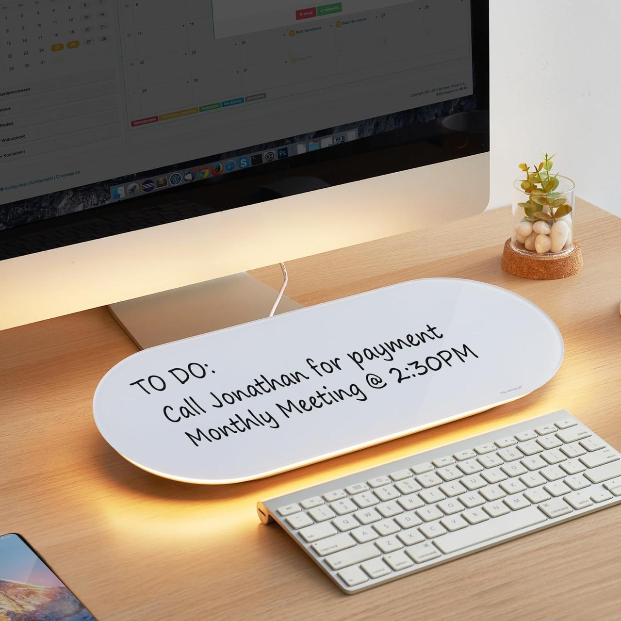 LED Whiteboard Desk Pad